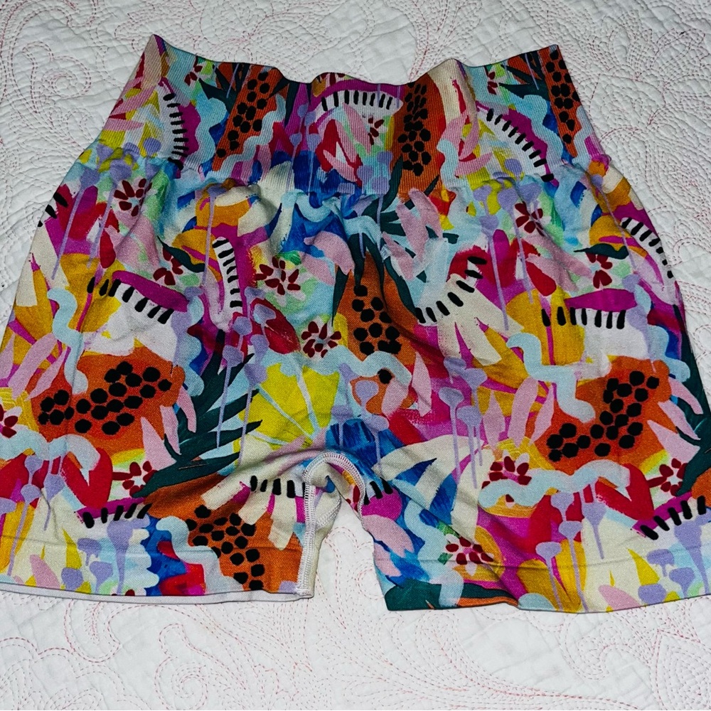 Boutique 9 Colorful Patterned Bike Shorts